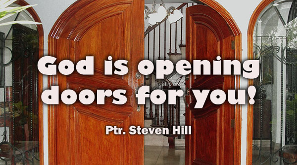 God is opening doors for you!